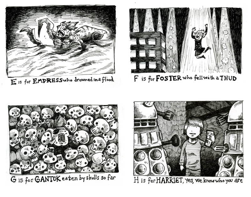 Illustration for article titled Every Doctor Who death retold by the "Gallifreycrumb Tinies"